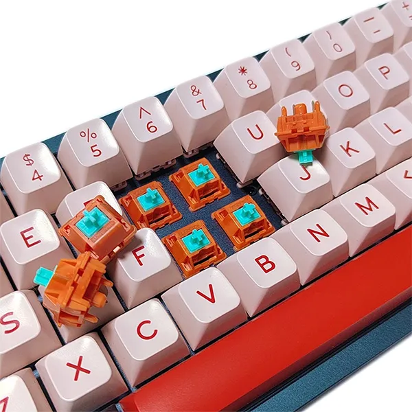 Mechanical Keyboard China Factory,Mechanical keyboard with RGB lighting effect,conductive rubber keyboards